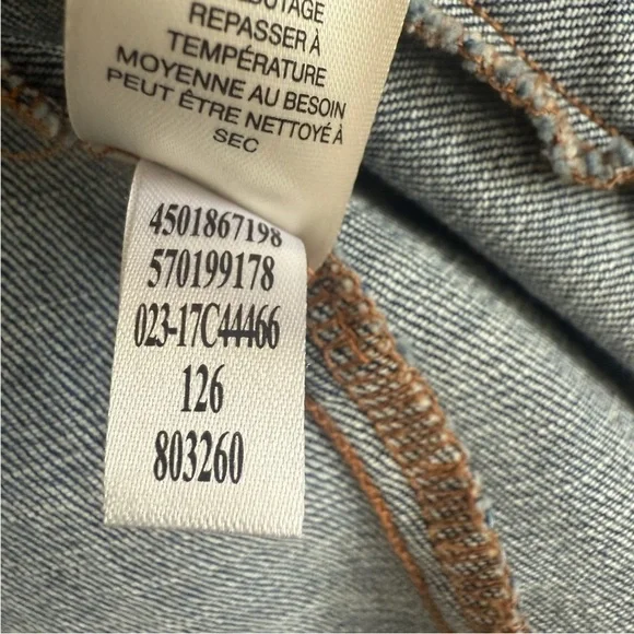 Chico’s Modern Denim Moto Jacket Size 2 - Picture 9 of 10